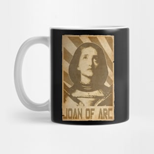 Joan Of Arc Jeanne D'Arc Retro Propaganda Mug